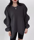 Wave Cut Sleeve Top